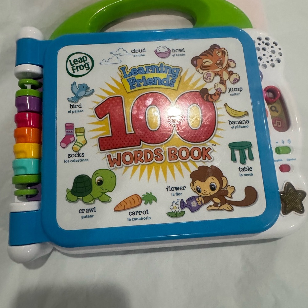 LeapFrog Learning Friends 100 Words Book - Blue and Green